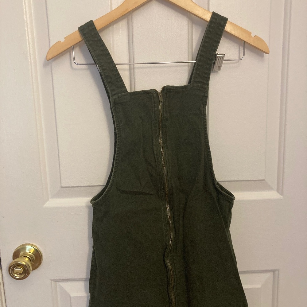 Womens Vertiche green zip up dress